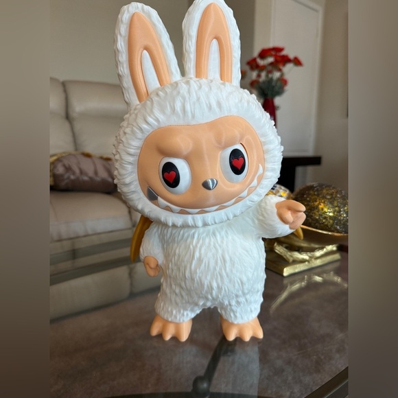 3D Printed Adorable White and Cream Labubu Decor. - Picture 5 of 14